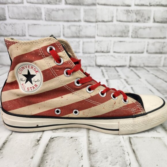 Converse CTAS Vintage American Flag Women's Size 9 Men's 7 High Top Shoe Comfort - Picture 6 of 11